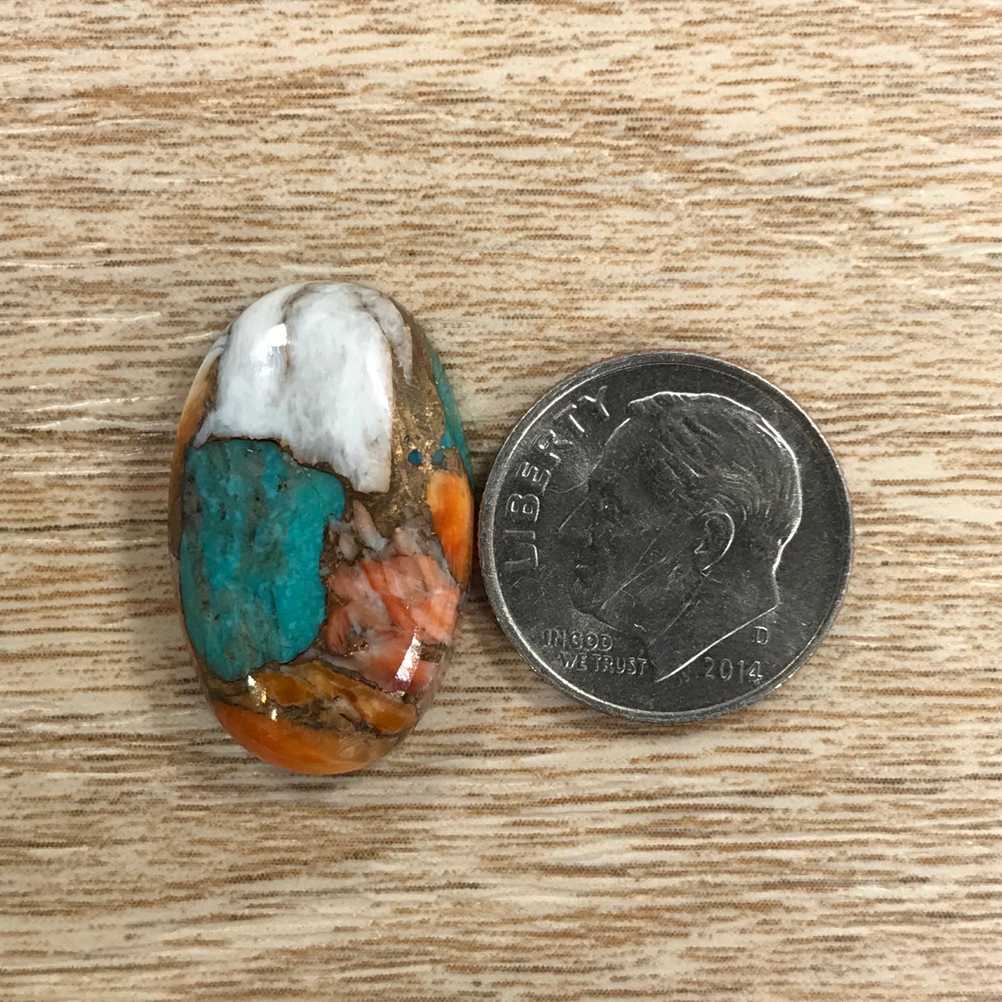 Orange Spiny Turquoise