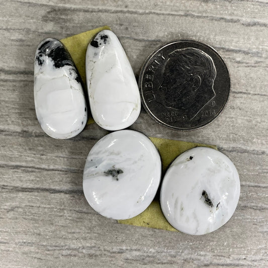 White Buffalo Earring Pairs