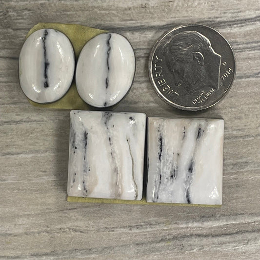 White Buffalo Earring Pairs