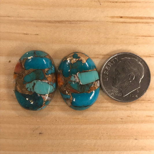 Orange Spiny Turquoise