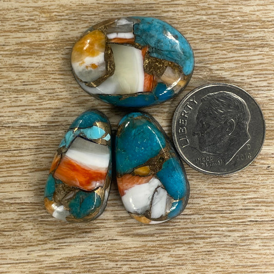Orange Spiny Turquoise