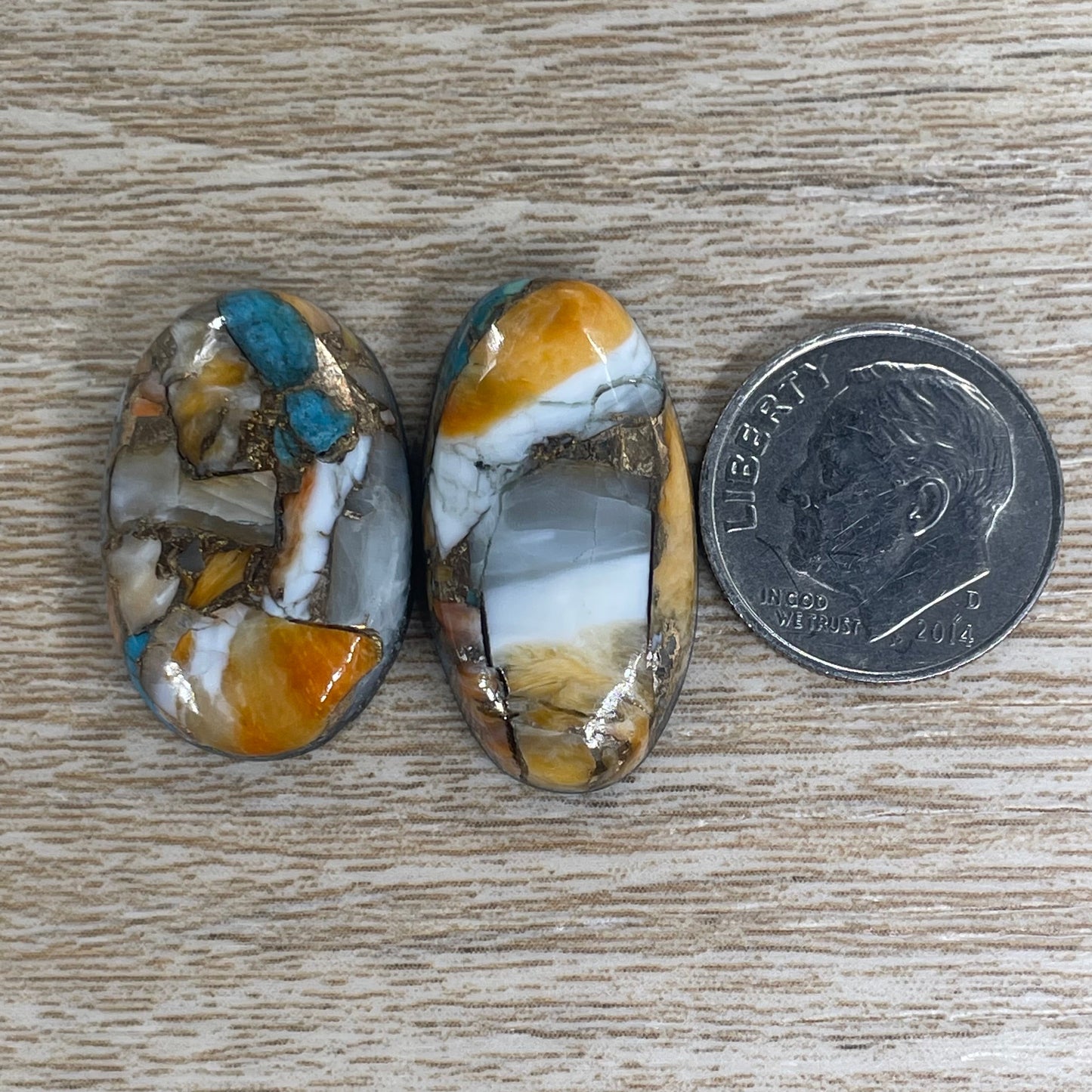 Orange Spiny Turquoise
