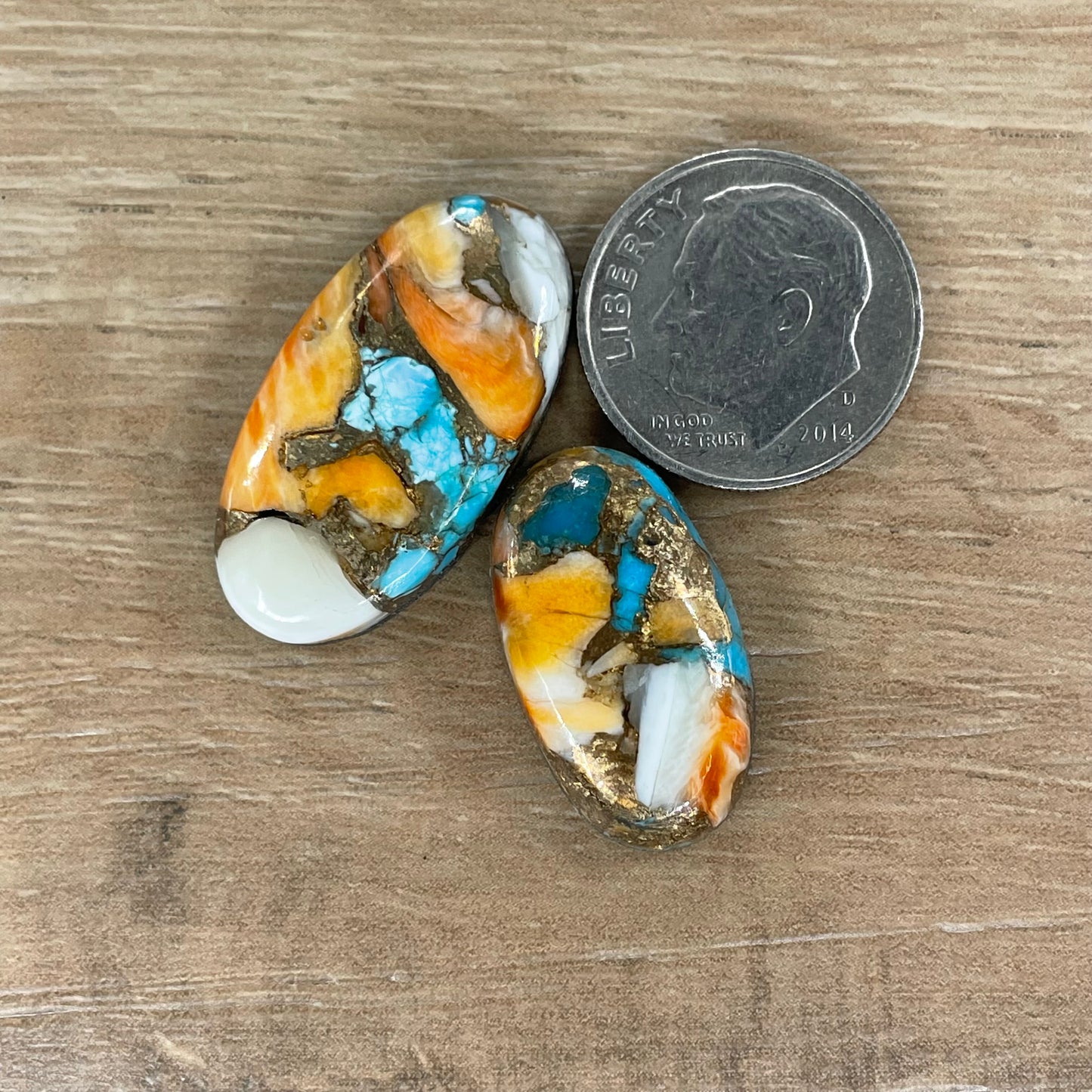 Orange Spiny Turquoise